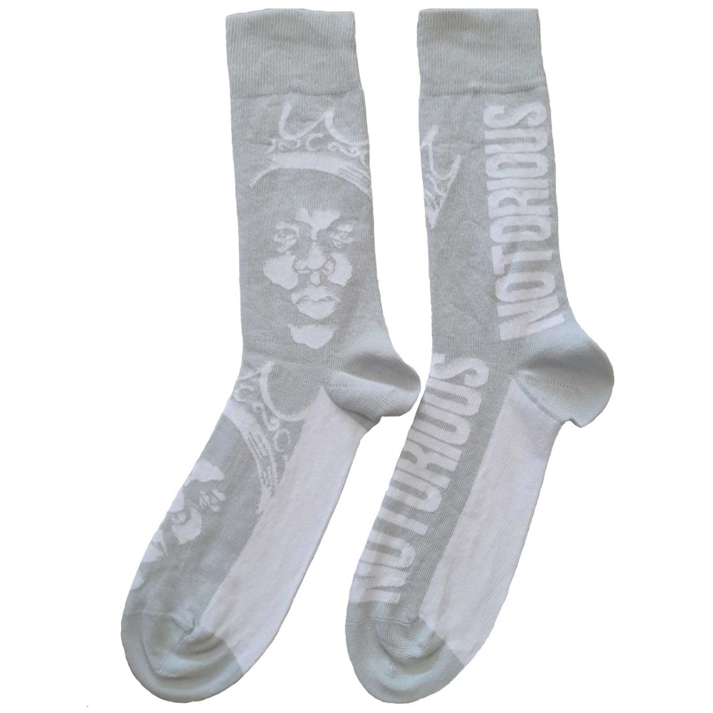 Biggie Smalls - Crown Monochrome Sokken - EU 40-45 - Grijs/Wit